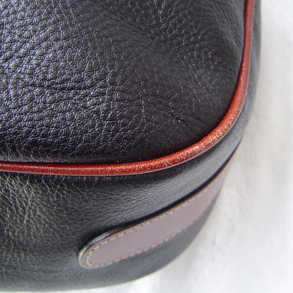 AUTHENTIC BALLY BLACK PEBBLE LEATHER DRAWSTRING SATCHEL EUC - Picture 10 of 16